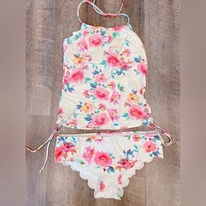 Foral Scalloped swim suit RAD SWIM
